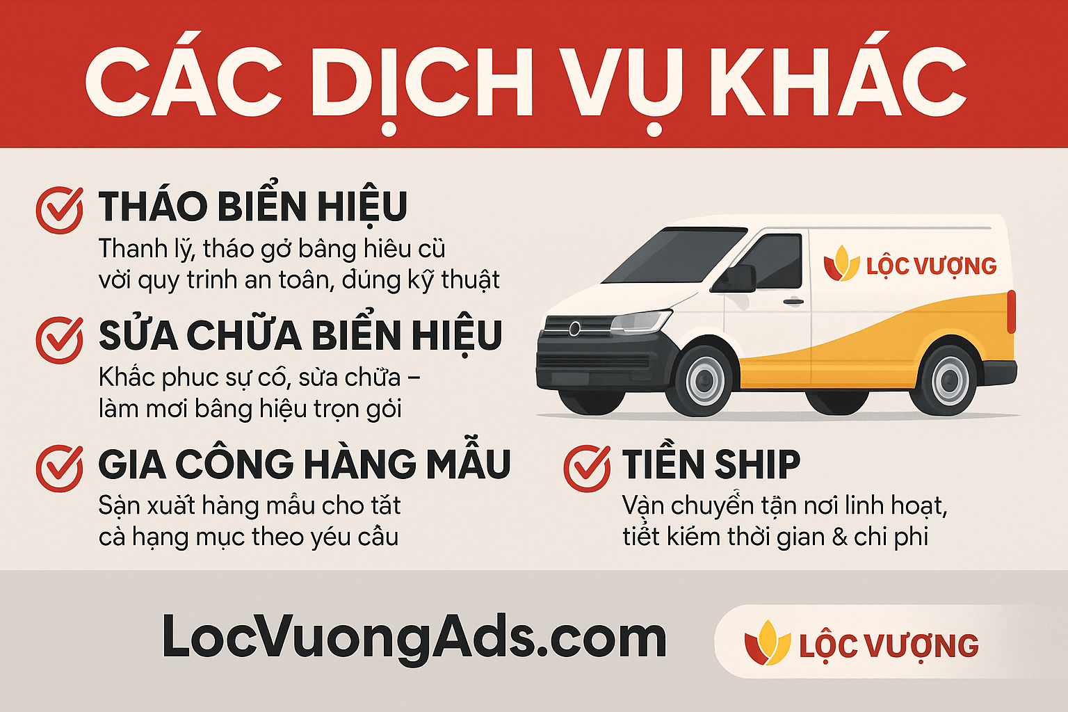 Dịch Vụ Khác công ty lôc vuong