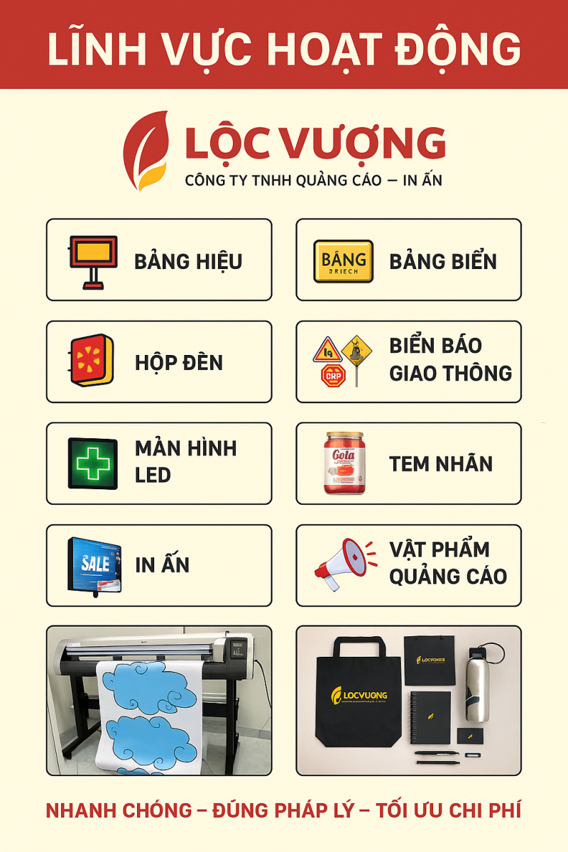 LĨNH VỰC HOẠT ĐỘNG Lộc Vượng