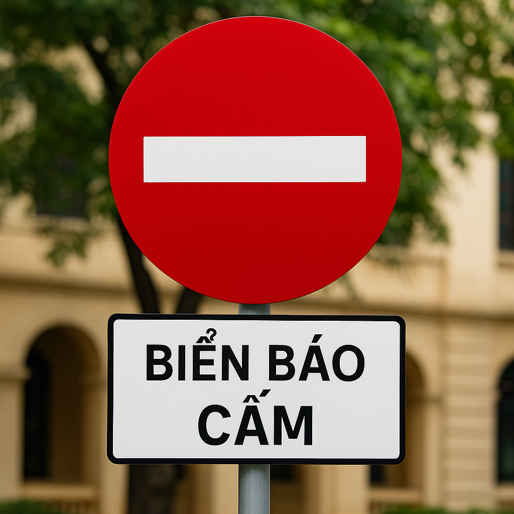 Mẫu biển báo cấm