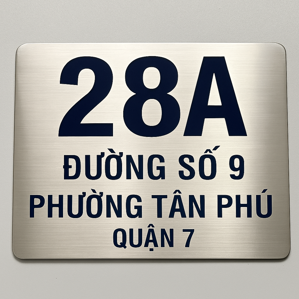 Mẫu biển số nhà