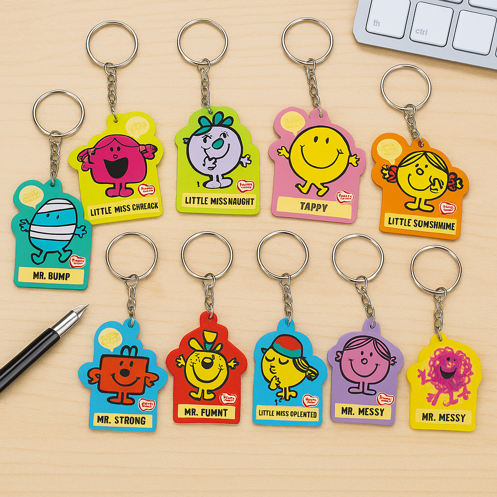 Móc Khóa Mica Hình Dạng Đặc Biệt