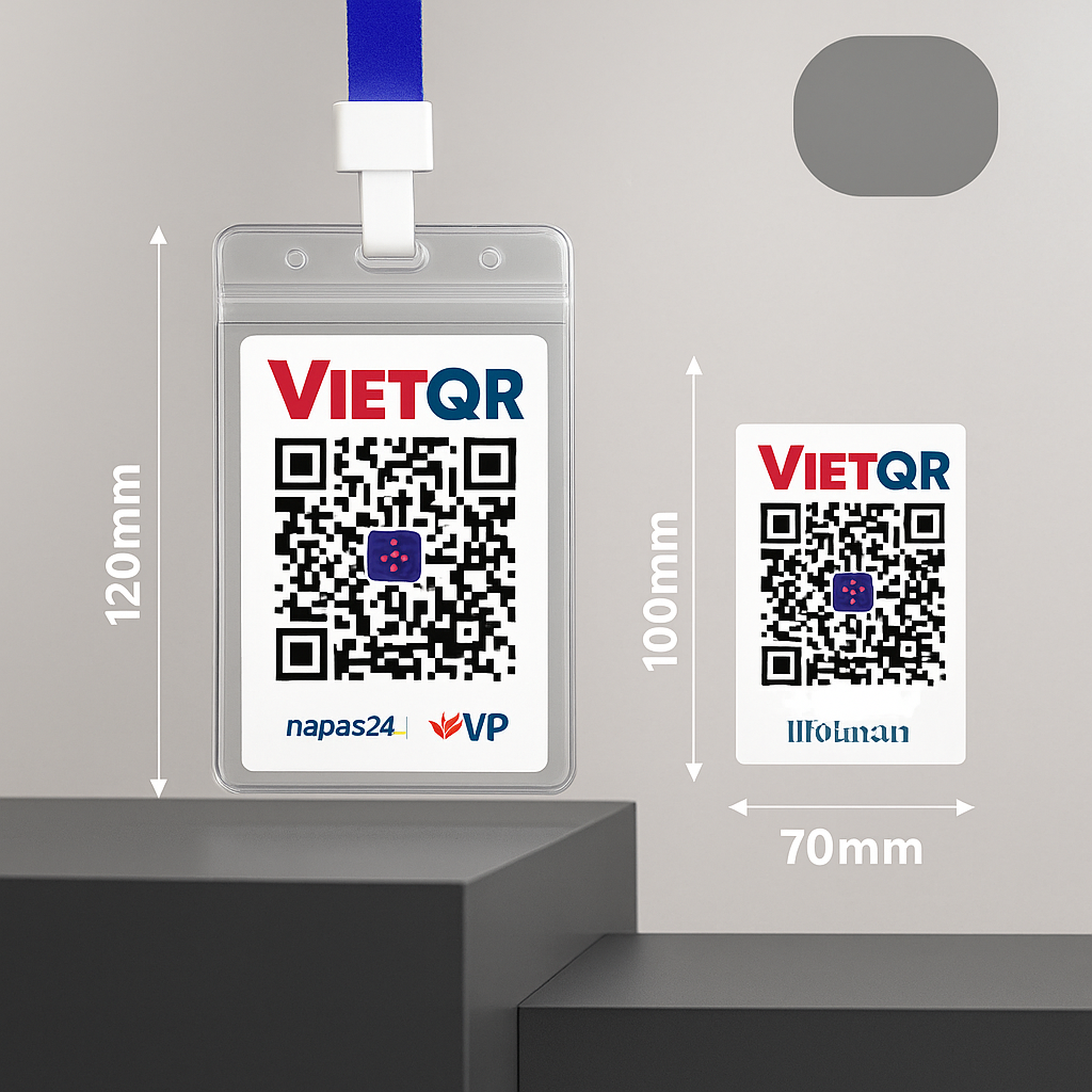 Móc Khóa Mica Tích Hợp QR Code